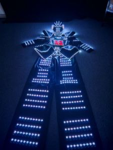 Traje de Robot con Zancos LED para Baile, con Guantes Láser, para Club, Cosplay, Ropa y Accesorios de Baile, Máscara - Product Image 2