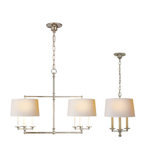 Lámpara Colgante de Estilo Americano de Cobre Completo, Diseño Creativo, Oficina, Estudio, Decoración de Tela - Product Image 1