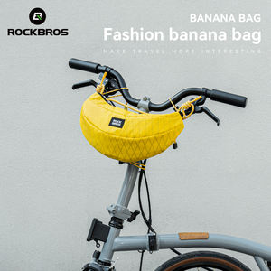 Sac de vélo ROCKBROS de style nouveau, en forme de <span class=keywords><strong>banane</strong></span>, pliable, pour guidon de vélo, sac avant pour les trajets urbains et le cyclisme en plein air - Product Image 1