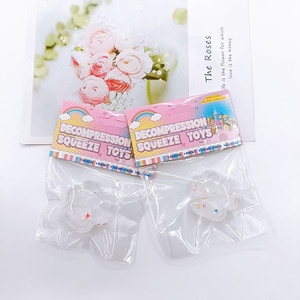 ราคาขายส่ง ของเล่นบีบ TPR นุ่มๆ รูปอุ้งเท้าแมว ใสๆ วิบวับ ของเล่นบีบคลายเครียดสำหรับเด็ก - Product Image 5