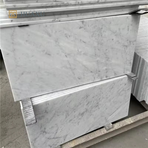 Đầy đủ cơ thể đá tự nhiên ý Bianco Carrara trắng tùy chỉnh gạch tấm đá cẩm thạch sàn sàn phòng tắm hiện đại khách sạn sử dụng đá ốp - Product Image 3