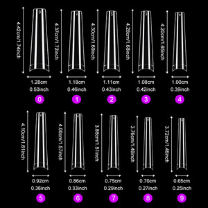 Parche <span class=keywords><strong>de</strong></span> <span class=keywords><strong>uñas</strong></span> postizas francesas XXL, pieza <span class=keywords><strong>de</strong></span> <span class=keywords><strong>uñas</strong></span> <span class=keywords><strong>de</strong></span> mezclilla extendida transfronteriza, diseño plano transparente sin costuras para aplicación en los dedos-500 - Product Image 1