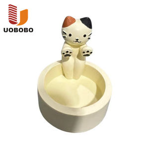 Uobobo trang trí dễ thương mèo con mèo nhựa phim hoạt hình nến tealight giữ ấm bàn chân - Product Image 2