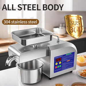 Otomatik yağ basın sıcak ve soğuk yağ çıkarma makinası elektrikli yağ Expeller makinesi paslanmaz çelik 304 keten tohumu fıstık için - Product Image 2