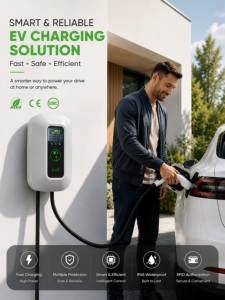 E-mingze <span class=keywords><strong>Meilleur</strong></span> chargeur mural AC Type 2 7kW 11kW 22kW pour véhicules électriques, station <span class=keywords><strong>de</strong></span> <span class=keywords><strong>recharge</strong></span> rapide pour voitures électriques, câble <span class=keywords><strong>de</strong></span> 5m pour chargeur Byd - Product Image 1