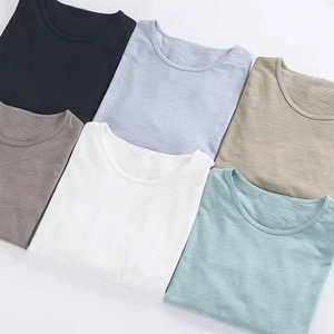 เสื้อยืด unisex เสื้อยืดผ้าฝ้าย100% ทึบลายว่างเปล่าเป็นมิตรพิมพ์ฉลากส่วนตัว - Product Image 1