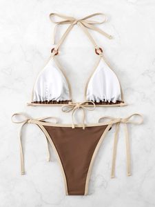 2025 nuevos trajes de baño estampado de diseñador traje de baño de 2 piezas marca de lujo familia a juego Bikini verano ropa de playa traje de baño - Product Image 3