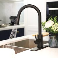 Tuyau Flexible d'eau chaude et froide pour robinet de cuisine robinet d'évier brossé en acier inoxydable 304 avec bec extractible