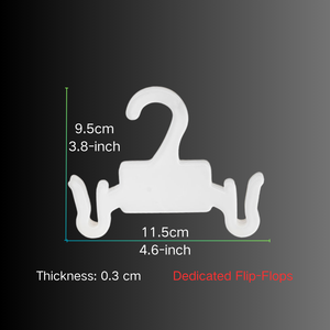 Piccolo organizzatore di abbigliamento in plastica salvaspazio sandali con infradito - Product Image 5