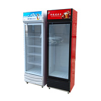 Réfrigérateur vertical de supermarché 0~10 °C, équipement de réfrigération pour boissons froides à refroidissement par air
