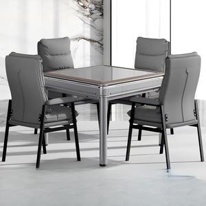 Mesa de Mahjong Metálica Plegable Automática, Mesa de Comedor Inteligente Silenciosa para Dos Usuarios, Cuatro Asientos, Modelo WQ2026071501, Diseño Plegable, Almacenamiento Compacto - Product Image 2