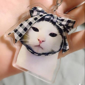2022 Customized Blank Acrylic Keychain Picture Insert Plastic Photo Frame Key Chain