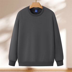 Crew Neck Sweatshirt Fleece Lined Thickened Unisex Workwear For Catering And Restaurant Use - Product Image 1