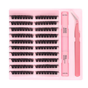 <span class=keywords><strong>Kit</strong></span> de <span class=keywords><strong>cils</strong></span> synthétiques Diy Lash Clusters Wholesale Best-eyelash Faux <span class=keywords><strong>Cils</strong></span> 30D 40D 50D avec colle Tweezer Private Label - Product Image 3