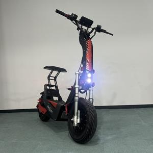 Trottinette Électrique de Course pour Adultes 72V Haute Vitesse 15000W <span class=keywords><strong>QS</strong></span> <span class=keywords><strong>4000W</strong></span> Pliable Pneu Tubeless Gros 16 Pouces Batterie 30-60Ah - Product Image 2