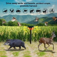 Grande qualité multi-fonction portable solaire répulsif pour animaux alarme meubles d'extérieur lutte antiparasitaire