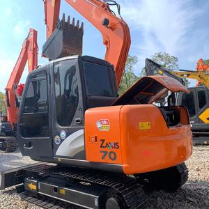 รถขุดฮิตาชิ ZX70 รุ่นปี 2024 สภาพเหมือนใหม่ Zaxis 70 5G 7 ตัน เครื่องจักรหนัก รถขุดตีนตะขาบ ชั่วโมงการทำงานต่ำ ZX 70 สำหรับขาย - Product Image 1