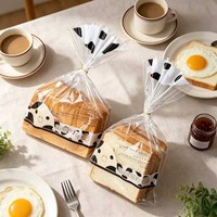 Sacs de boulangerie transparents personnalisés en OPP thermoscellables, qualité alimentaire, résistants à l'humidité, pour l'emballage du pain, des biscuits, des bonbons, du lait, des chewing-gums