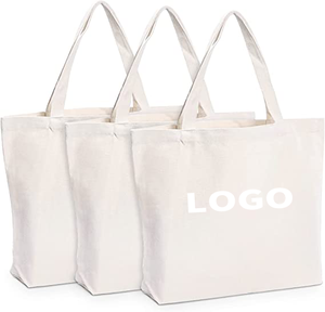Sacs fourre-tout en coton bio recyclé, écologiques, personnalisés avec logo, pour la promotion en gros, sacs de courses en toile - Product Image 1