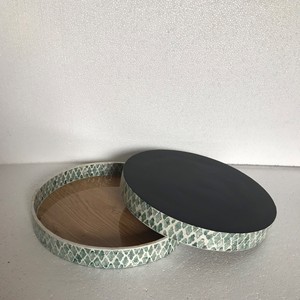Bandejas para servir de bambú hechas a mano, con incrustaciones de perlas Madre, precio al por mayor, de países amados de Vietnam - Product Image 4