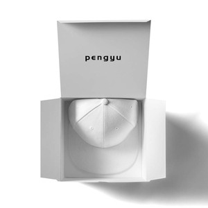 Wholesale custom private brand baseball cap box packaging white cardboard decorative hat shipping box with logo