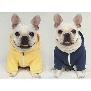 Di lusso Confortevole Cane Camicia di Sport Felpa Con Cappuccio Vestiti Pet Abbigliamento In Cotone Materiale Cucciolo <span class=keywords><strong>Bulldog</strong></span> <span class=keywords><strong>Francese</strong></span> Produttore di 2021 - Product Image 3