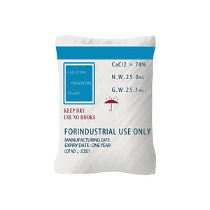 Alta calidad Precio a granel 74% Industrial 25kg Copos Cacl2.2h2o Cloruro de calcio Dihidrato Deshielo <span class=keywords><strong>Sal</strong></span> Industria Grado 10035-04-8 - Product Image 6
