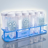 Lot de 50 tubes de centrifugation stériles de 50 ml, jetables, pour laboratoire, pour l'expérimentation biologique et la collecte d'échantillons