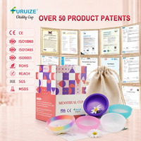 Disque menstruel en silicone de qualité médicale ultra-doux, grande capacité, anti-fuite, réutilisable, vente en gros fabricant