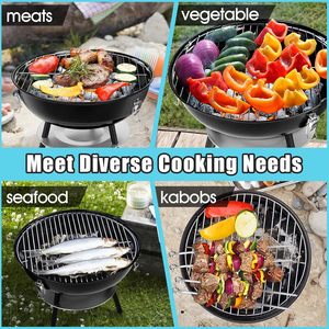 Ersatz-Grillrost für Kleinen 13,7 Zoll Holzkohlegrill Runder Verchromter Eisen-Stahl-Grillrost Versandfertige Verpackung - Product Image 5