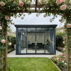 Giardino d'Inverno in Vetro con Struttura in Lega di Alluminio Ecologico, Impermeabile e Resistente alla Putrefazione, Veranda per Tutte le Stagioni - Product Image 4