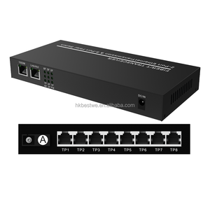 Conmutador de Fibra Óptica de Buena Calidad, 8 SC 2 100M RJ45, Conmutador Ethernet, Conversor de Medios - Product Image 2