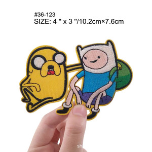 Set de Parches Bordados de Adventure Time, <span class=keywords><strong>Finn</strong></span> <span class=keywords><strong>Jake</strong></span> BMO LSP Parches Termoadhesivos para Chaqueta de Jeans DIY - Product Image 3