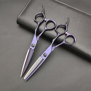 Midnight Purple Thinning Shears 62mm Stainless Steel <b>Hair</b> <b>Scissors</b> For Beauty Right Handed Professional Grade - Product Image 4