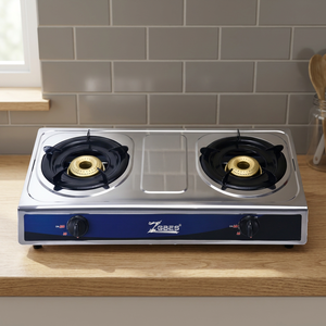 Estufa de Gas LPG de 2 Quemadores, Estufa de Mesa de Acero Inoxidable, Estufa Manual para Cocina, Clase A de Eficiencia Energética para el Hogar y Restaurantes - Product Image 1