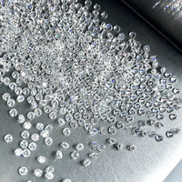 Fabrika Toptan Sentetik (Laboratuvarda Üretilmiş) Parlak Kesim Mozanit 1CT 0.8mm-3.0mm DEF Renk VVS Berraklıkta Gevşek Onedia