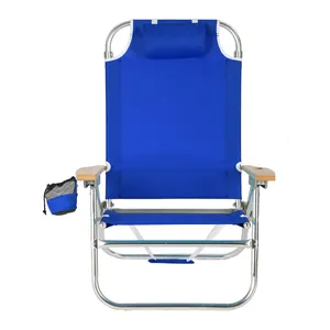 5 위치 휴대용 경량 비치 캠핑 접이식 알루미늄 chaise 태양 라운지 의자