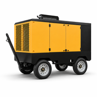 Compresseur d'air à vis diesel portable à deux étages WT220-20/10-22/8, 20-22 m/min, 10-8 bar, 220 CV, 2/4 roues