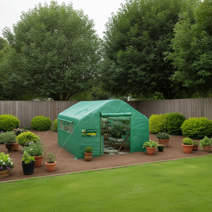 Serra da Giardino D0100HA8T3G in PVC con Telaio in Alluminio, Tenda Impermeabile per Coltivazione Esterna, Riparo per Piante - Product Image 2