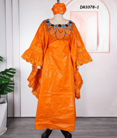 Robes longues en jean à motifs floraux pour femmes, style streetwear décontracté et élégant, avec fermetures éclair, dernière collection de vêtements Bazin
