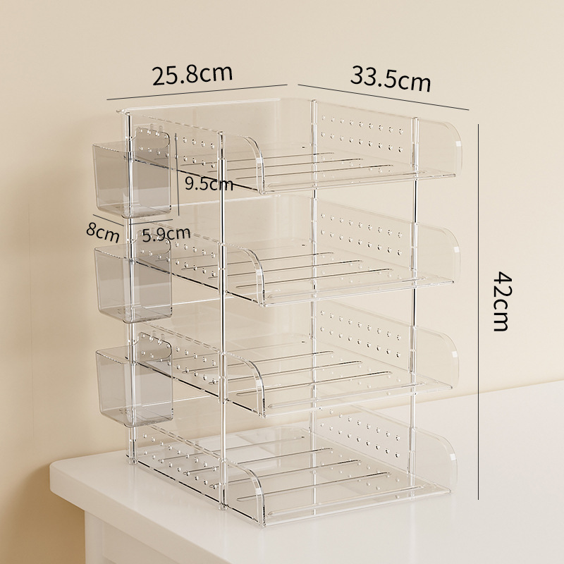 Blanc transparent [porte-stylo 4 couches 3]
