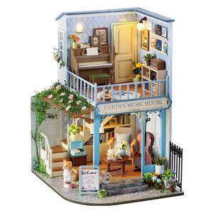 DIY Cabin BC-001 Meets Time BC-003 Happy Melody Retro <span class=keywords><strong>Sweet</strong></span> Style Wood Coffee - Product Image 1
