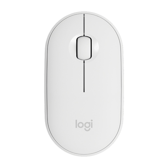Original Logitech Pebble Cobblestone Shape Thin 3-keys 1000DPI Mute Wireless Optical Mouse