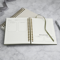 Kit de carnets en papier personnalisables en gros, reliure spirale A5, Intime Fille, Bible, Prières, Journal chrétien