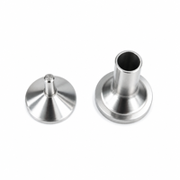 Pièces de tube conique à bride usinées CNC de précision en acier inoxydable 304, sur mesure OEM, polies, brossées, anodisées noires