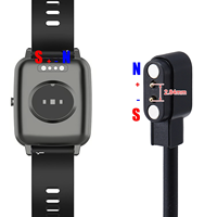 Câble de charge magnétique universel USB à 2 broches pour montres intelligentes, 2,84 mm, en plastique PVC, vente en gros
