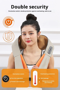 CE ha approvato il massaggiatore posteriore per impastare e Shiatsu per il riscaldamento a luce rossa per uso domestico - Product Image 6