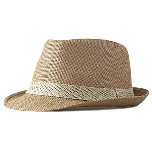 56-58cm soleil paille Fedora chapeau de plage fine tresse UPF50 + pour unisexe Panama Derby chapeau - Product Image 6