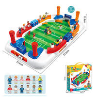 Nouveau design, vente en gros, jeu de football de table en plastique, portable, 12 figurines, comprend 2 balles, multijoueur, interactif, familial