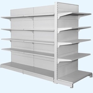 Double-Sided Supermarket Shelves Heavyweight Solid Freestanding For Convenience Store - Product Image 1